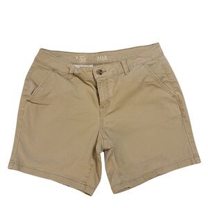 a.n.a Tan Mid-Rise Women's Casual Shorts